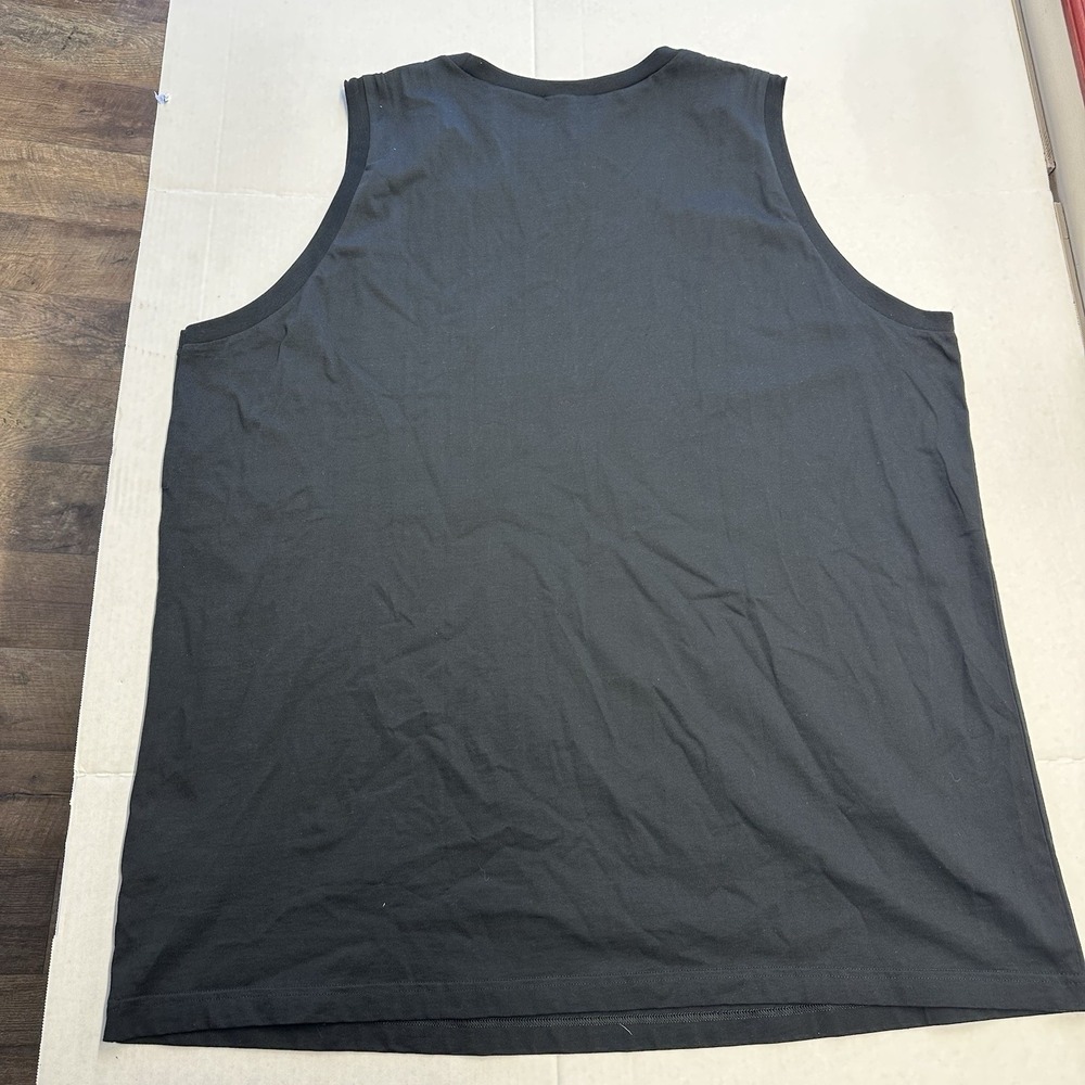 Adidas Men's Big and Tall‎ Size 3XLT Black Crew Neck Sleeveless Tank Top NWT - Picture 2 of 3